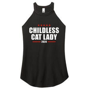 Childless Cat Lady 2024 Childless Cat Lady Women's Perfect Tri Rocker Tank