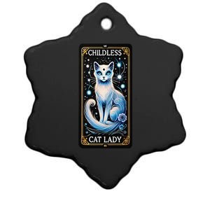 Childless Cat Lady Tarot Card Gift Ceramic Star Ornament