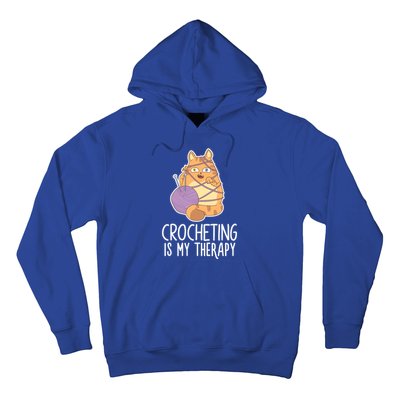 Crocheting Cat Lover Yarn Sewing Knitting Lover Great Gift Hoodie