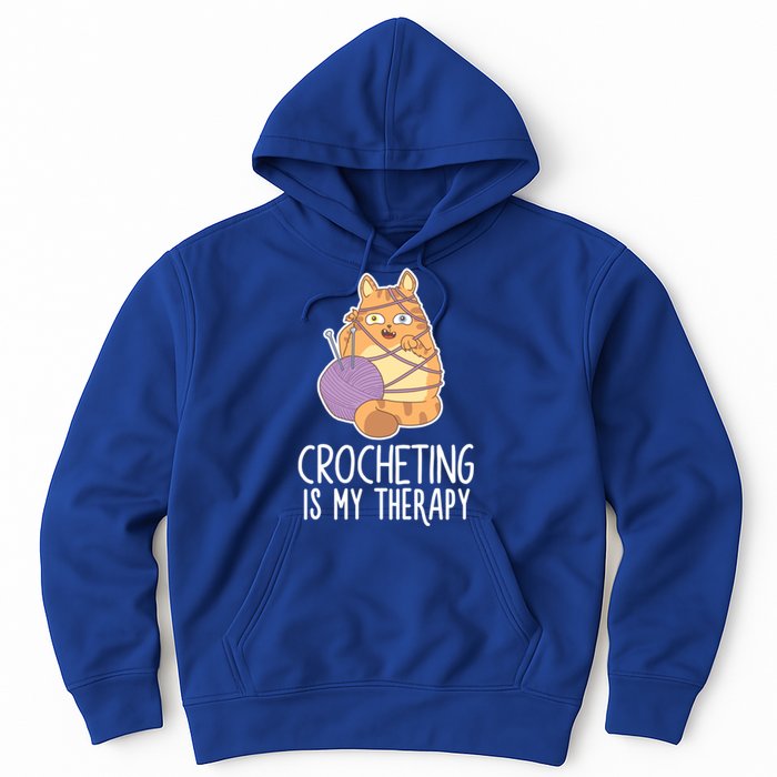 Crocheting Cat Lover Yarn Sewing Knitting Lover Great Gift Hoodie