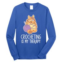 Crocheting Cat Lover Yarn Sewing Knitting Lover Great Gift Long Sleeve Shirt