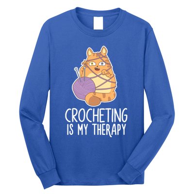 Crocheting Cat Lover Yarn Sewing Knitting Lover Great Gift Long Sleeve Shirt