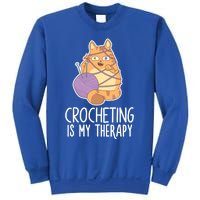 Crocheting Cat Lover Yarn Sewing Knitting Lover Great Gift Sweatshirt