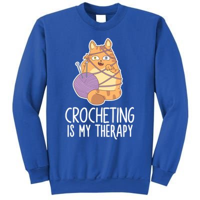 Crocheting Cat Lover Yarn Sewing Knitting Lover Great Gift Sweatshirt