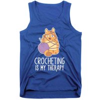 Crocheting Cat Lover Yarn Sewing Knitting Lover Great Gift Tank Top