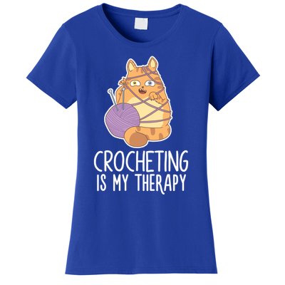 Crocheting Cat Lover Yarn Sewing Knitting Lover Great Gift Women's T-Shirt