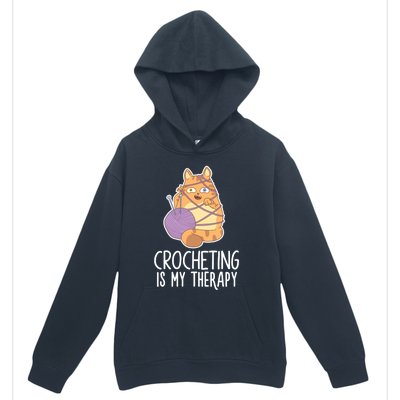 Crocheting Cat Lover Yarn Sewing Knitting Lover Great Gift Urban Pullover Hoodie