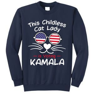 Childless Cat Lady Is Voting Kamala Sweatshirt