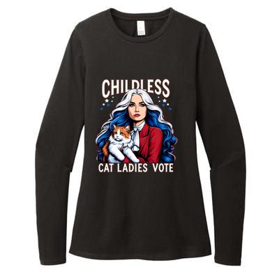 Childless Cat Ladies Vote Cat Ladies Vote Us Election Day Womens CVC Long Sleeve Shirt