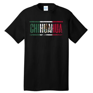 Chihuahua Con La Bandera De México Tall T-Shirt