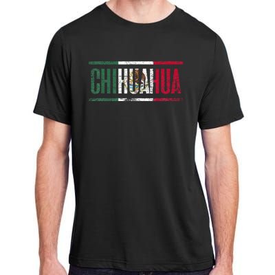 Chihuahua Con La Bandera De México Adult ChromaSoft Performance T-Shirt