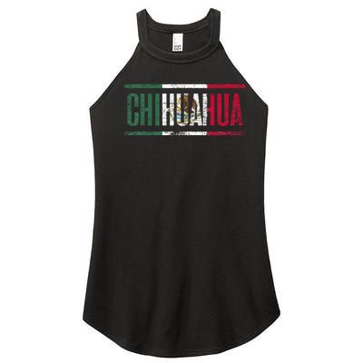 Chihuahua Con La Bandera De México Women’s Perfect Tri Rocker Tank