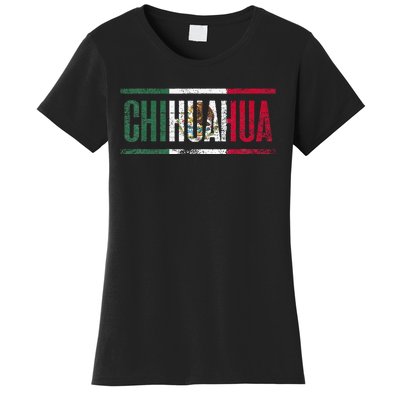 Chihuahua Con La Bandera De México Women's T-Shirt