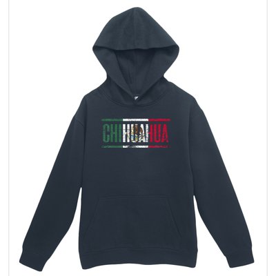 Chihuahua Con La Bandera De México Urban Pullover Hoodie