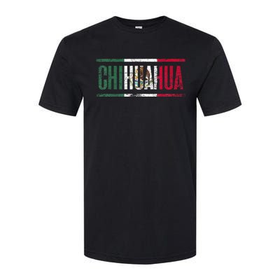 Chihuahua Con La Bandera De México Softstyle CVC T-Shirt