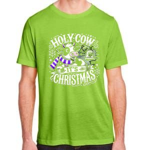 Christmas Cow Lover Cows Christmas Farmer Gift Adult ChromaSoft Performance T-Shirt