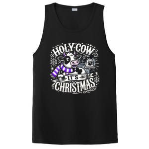 Christmas Cow Lover Cows Christmas Farmer Gift PosiCharge Competitor Tank