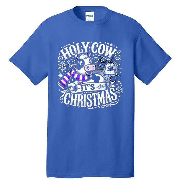 Christmas Cow Lover Cows Christmas Farmer Gift Tall T-Shirt