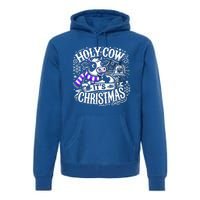 Christmas Cow Lover Cows Christmas Farmer Gift Premium Hoodie