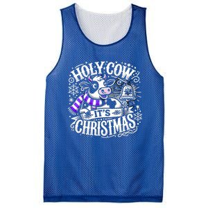 Christmas Cow Lover Cows Christmas Farmer Gift Mesh Reversible Basketball Jersey Tank