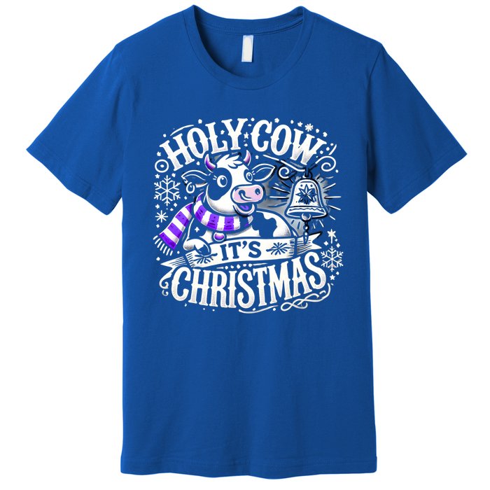 Christmas Cow Lover Cows Christmas Farmer Gift Premium T-Shirt