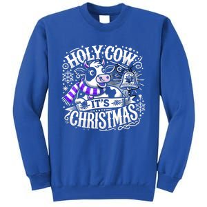 Christmas Cow Lover Cows Christmas Farmer Gift Tall Sweatshirt