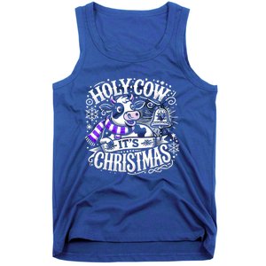 Christmas Cow Lover Cows Christmas Farmer Gift Tank Top