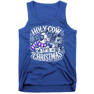 Christmas Cow Lover Cows Christmas Farmer Gift Tank Top