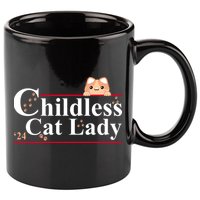 Childless Cat Lady 2024 Kamala Harris Election 11oz C Handle Ceramic Mug