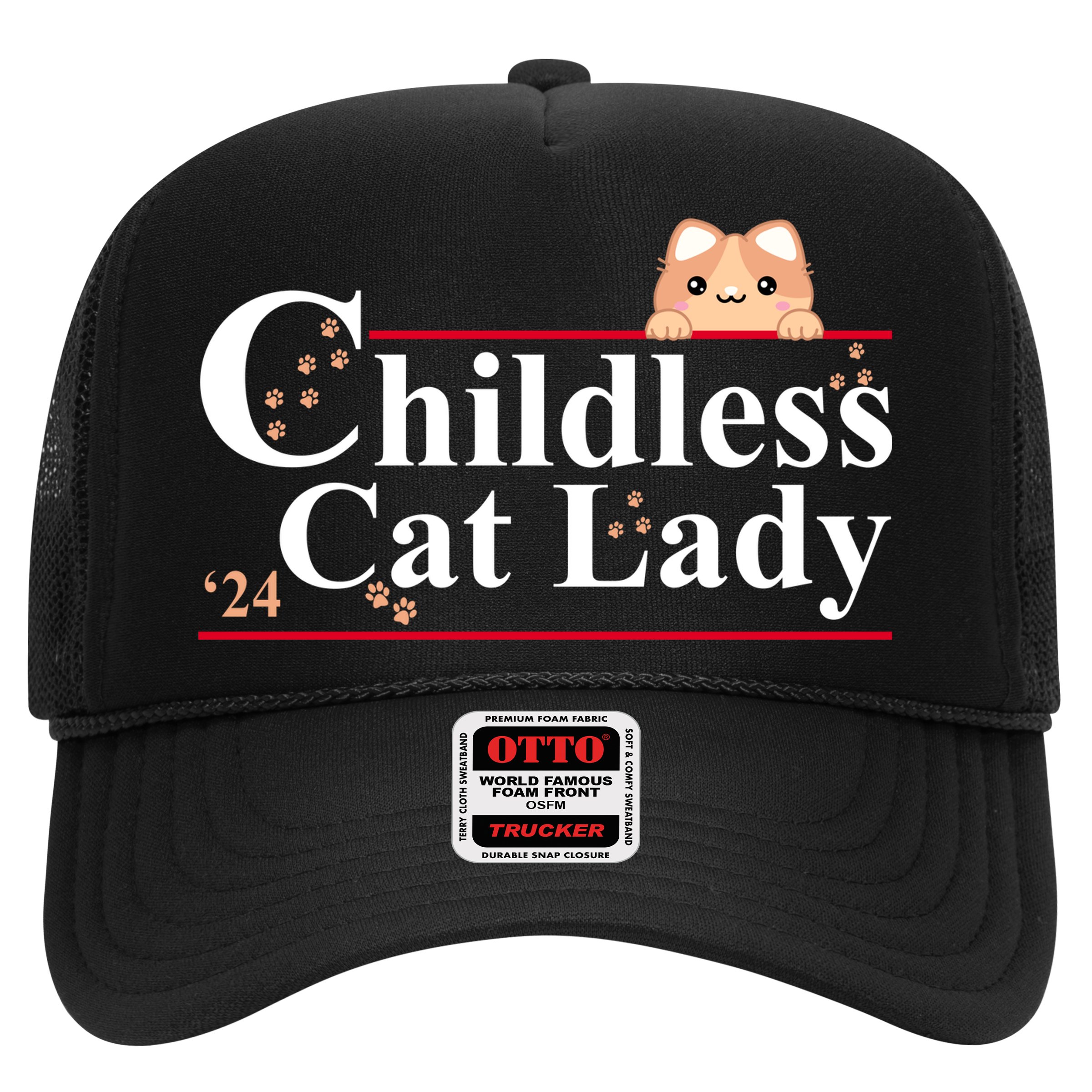 Childless Cat Lady 2024 Kamala Harris Election Hat