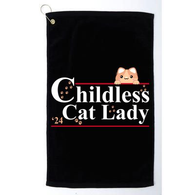 Childless Cat Lady 2024 Kamala Harris Election Golf Towel