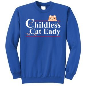 Childless Cat Lady 2024 Kamala Harris Election Sweatshirt