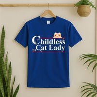 Childless Cat Lady 2024 Kamala Harris Election T-Shirt