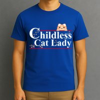Childless Cat Lady 2024 Kamala Harris Election T-Shirt