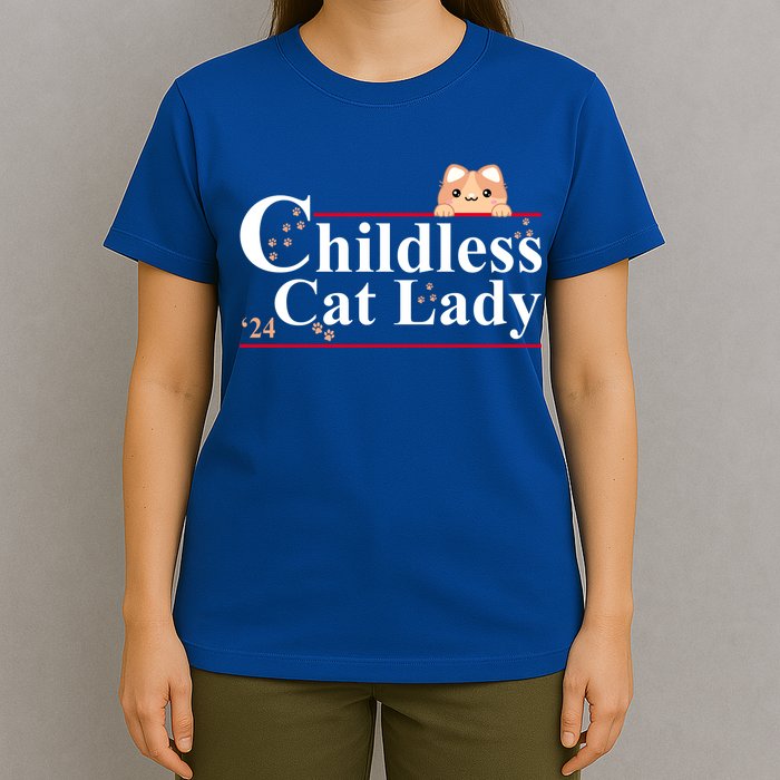 Childless Cat Lady 2024 Kamala Harris Election T-Shirt