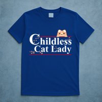 Childless Cat Lady 2024 Kamala Harris Election T-Shirt