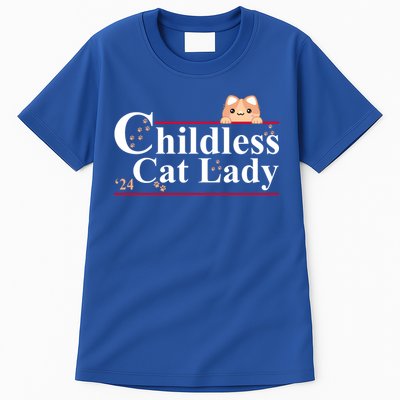 Childless Cat Lady 2024 Kamala Harris Election Tall T-Shirt