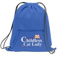 Childless Cat Lady 2024 Kamala Harris Election Sweatshirt Cinch Pack Bag