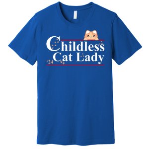 Childless Cat Lady 2024 Kamala Harris Election Premium T-Shirt