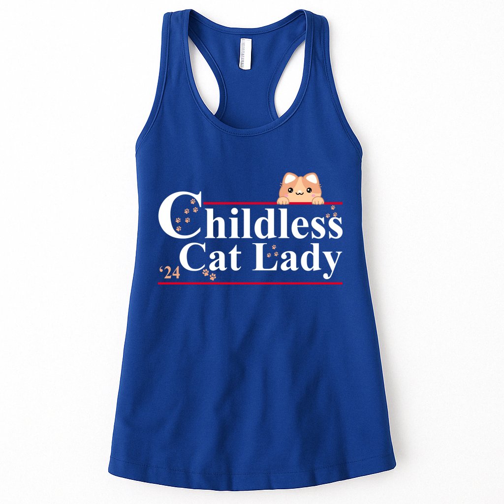 Childless Cat Lady 2024 Kamala Harris Election Womens Tank Top