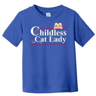 Childless Cat Lady 2024 Kamala Harris Election Toddler T-Shirt