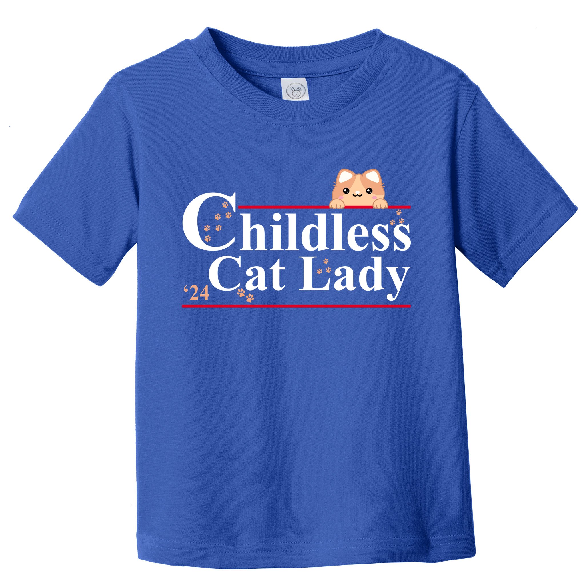 Childless Cat Lady 2024 Kamala Harris Election Toddler T-Shirt