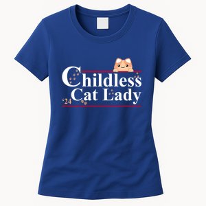 Childless Cat Lady 2024 Kamala Harris Election Women's T-Shirt