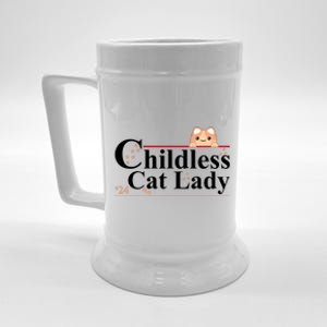 Childless Cat Lady 2024 Kamala Harris Election Beer Stein