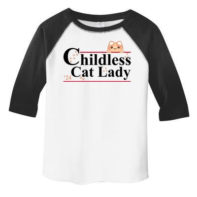 Childless Cat Lady 2024 Kamala Harris Election Toddler Fine Jersey T-Shirt