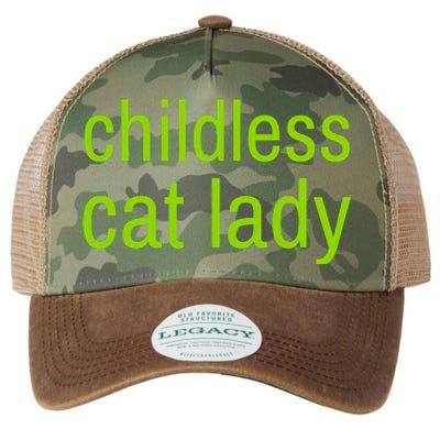 Childless Cat Lady Funny Vote 2024 Legacy Tie Dye Trucker Hat