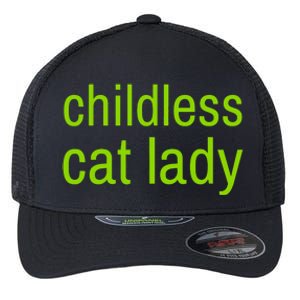 Childless Cat Lady Funny Vote 2024 Flexfit Unipanel Trucker Cap