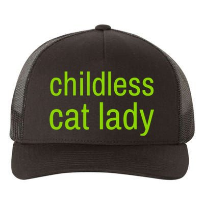 Childless Cat Lady Funny Vote 2024 Yupoong Adult 5-Panel Trucker Hat