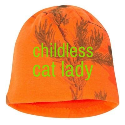 Childless Cat Lady Funny Vote 2024 Kati - Camo Knit Beanie