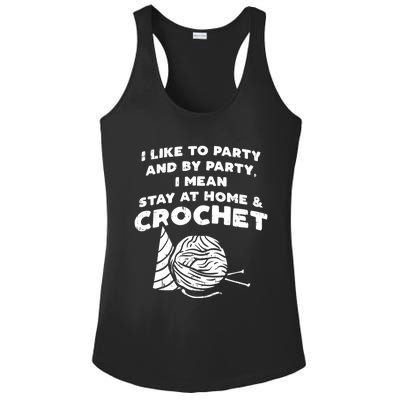 Crocheting Crochet Lover Crochet Yarn Crochet Gift Ladies PosiCharge Competitor Racerback Tank